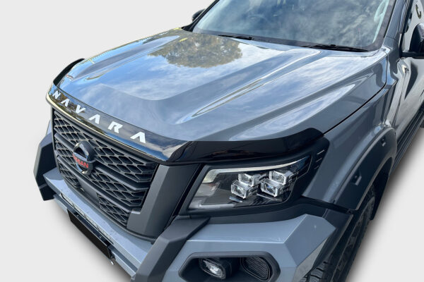 Smoke Black Bonnet Protector to suit Nissan Navara NP300 (2022-2025) - Image 3